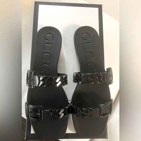 Gucci Shoes - Brand New GUCCI Jelly Slides. Black Size 6